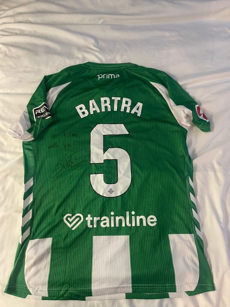 Signed shirt by Marc Bartra